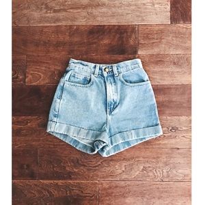 High waisted cuffed shorts from American Apparel